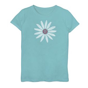 Girls 7-16 Good Vibes Only Simple Daisy Graphic Tee