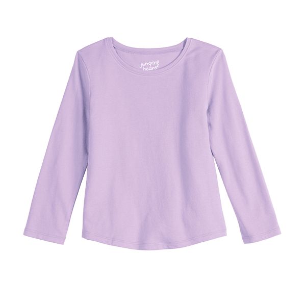 Toddler Girl Jumping Beans® Long Sleeve Shirttail Tee