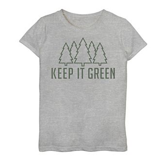Girls 7-16 Fifth Sun Keep It Green Tee