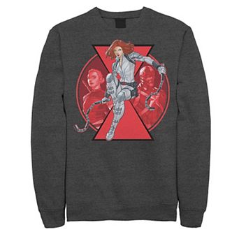 Men's Marvel Black Widow Team Animated Collage Sweatshirt