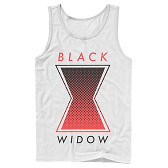 Men's Marvel Black Widow Gradient Logo Tank Top