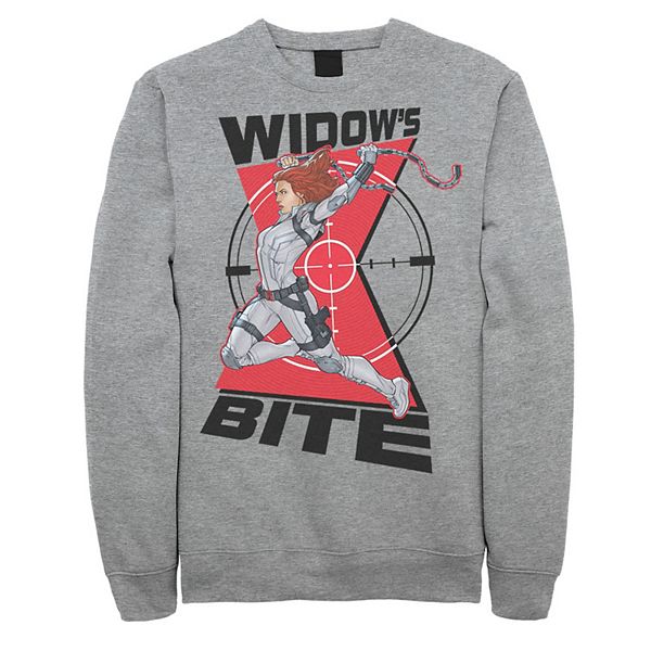 Men's Marvel Black Widow Animated Action Pose Sweatshirt