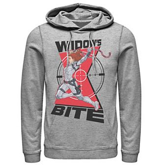 Men's Marvel Black Widow Animated Action Pose Hoodie