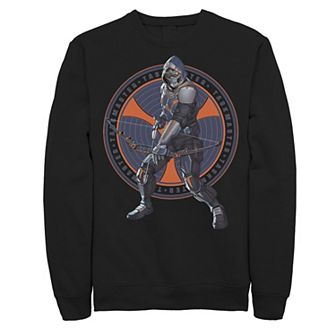 Men's Marvel Black Widow TaskMaster Coin Portrait Sweatshirt