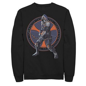 Men's Marvel Black Widow TaskMaster Coin Portrait Sweatshirt
