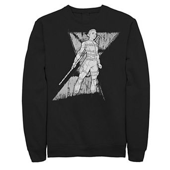 Men's Marvel Black Widow Yelena Sketch Logo Sweatshirt