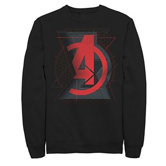 Men's Marvel Black Widow Avengers Logo Fill Sweatshirt