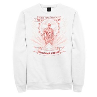 Men's Marvel Black Widow Red Guardian Red Hue Portrait Sweatshirt