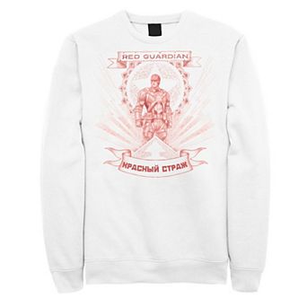 Men's Marvel Black Widow Red Guardian Red Hue Portrait Sweatshirt