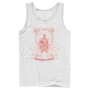 Men's Marvel Black Widow Red Guardian Red Hue Portrait Tank Top
