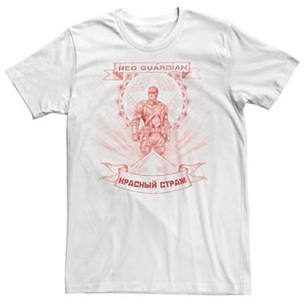 Men's Marvel Black Widow Red Guardian Red Hue Portrait Tee