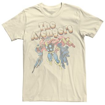 Men's Marvel The Avengers Retro Style Group Shot Tee