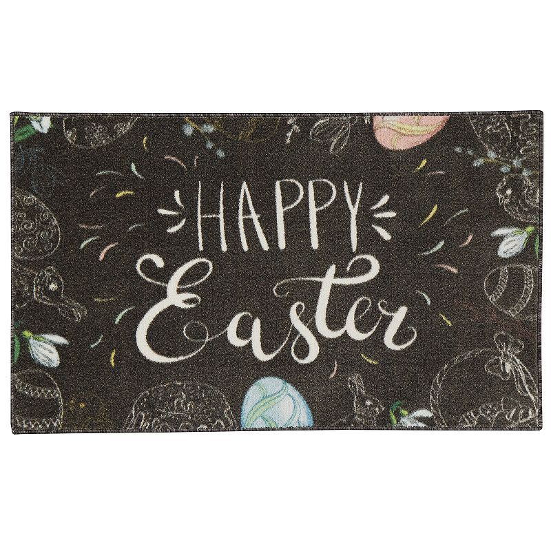 Mohawk Home Prismatic Happy Easter Accent Rug, Black, 2.5X4 Ft