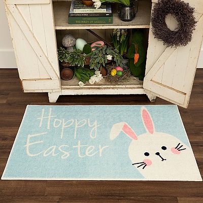 Easter newest bunny accent rug