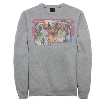 Men's Marvel X-Men Wolverine Super Heroes Portrait Panel Sweatshirt