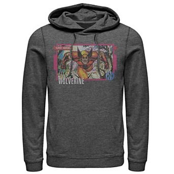 Men's Marvel X-Men Wolverine Super Heroes Portrait Panel Hoodie