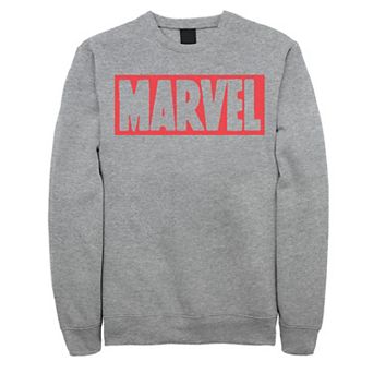 Men's Marvel Simple Brick Logo Outline Sweatshirt
