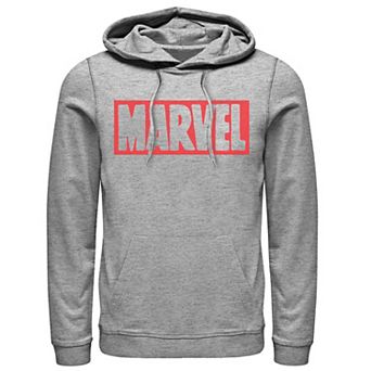 Men's Marvel Simple Brick Logo Outline Hoodie