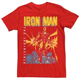 Men's Marvel Avengers Iron Man The Invincible Dark Portrait Tee