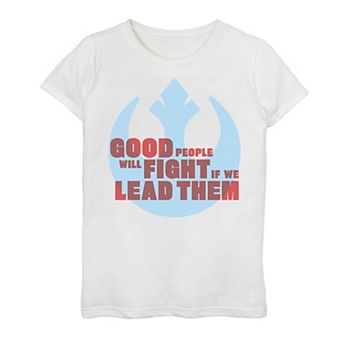 Girls 7-16 Star Wars: The Rise Of Skywalker Good People Fight Rebel Graphic Tee