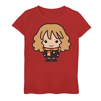 Girls 7-16 Harry Potter Hermione Granger Cute Cartoon Style Portrait Graphic Tee