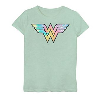 Girls 7-16 DC Comics Wonder Woman Tie Dye Logo Graphic Tee