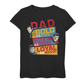 Girls 7-16 Star Trek Original Series Dad You Are Bold Graphic Tee