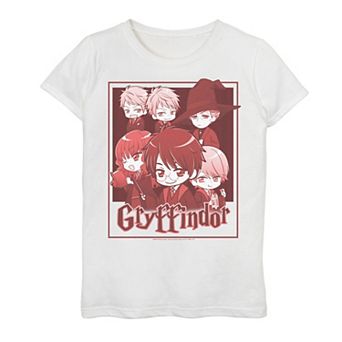 Girls 7-16 Harry Potter Gryffindor House Group Shot Anime Graphic Tee