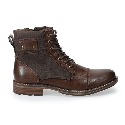 Sonoma Simon Ankle Boots Men\'s Size 11 Brown Lace Up Side Zipper Sonoma Simon Ankle Boots Men main image 2