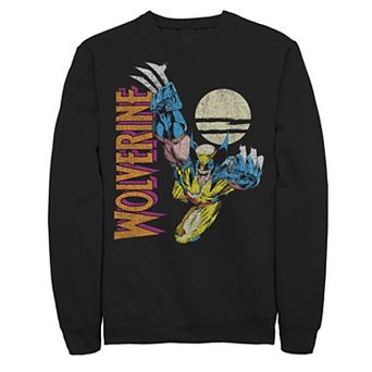 Men's Marvel X-Men Wolverine Claws Out Action Shot Sweatshirt