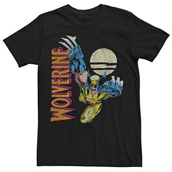 Men's Marvel X-Men Wolverine Claws Out Action Shot Tee
