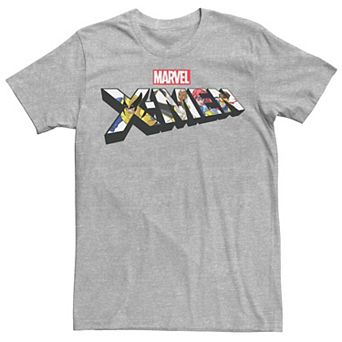 Men's Marvel X-Men Character Fill Logo Tee