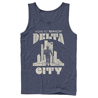 Men's RoboCop Delta City Home To RoboCop Silhouette Tank Top