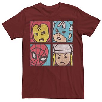 Men's Marvel Avengers Doodle Box Up Tee