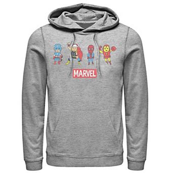 Men's Marvel Avengers Doodle Line Up Hoodie