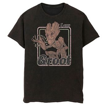 Men's Marvel Guardians Of The Galaxy I Am Groot Retro Portrait Tee