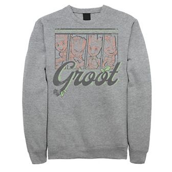 Men's Marvel Guardians Of The Galaxy Cute Groot Panels Sweatshirt