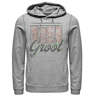 Men's Marvel Guardians Of The Galaxy Cute Groot Panels Hoodie