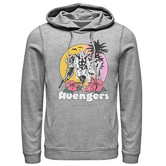 Men's Marvel Avengers Walking Into The Sunset Poster Hoodie
