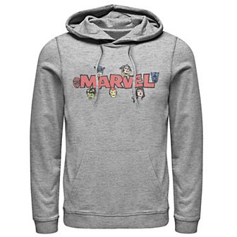 Men's Marvel Avengers Retro Style Logo Hoodie