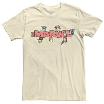 Men's Marvel Avengers Retro Style Logo Tee