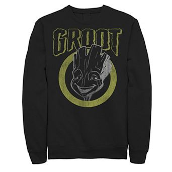 Men's Marvel Guardians Of The Galaxy Groot Dark Portrait Sweatshirt