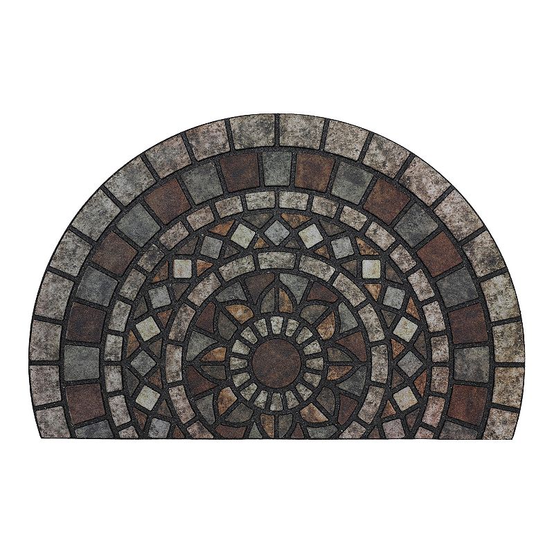 1'11"x2'11" Mosaic Mythos Stone Slice Doorscapes Estate Mat - Mohawk
