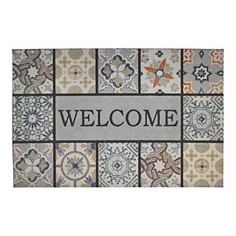 Mohawk® Home Doorscapes Welcome Patina Tiles Doormat - 23" x 35"