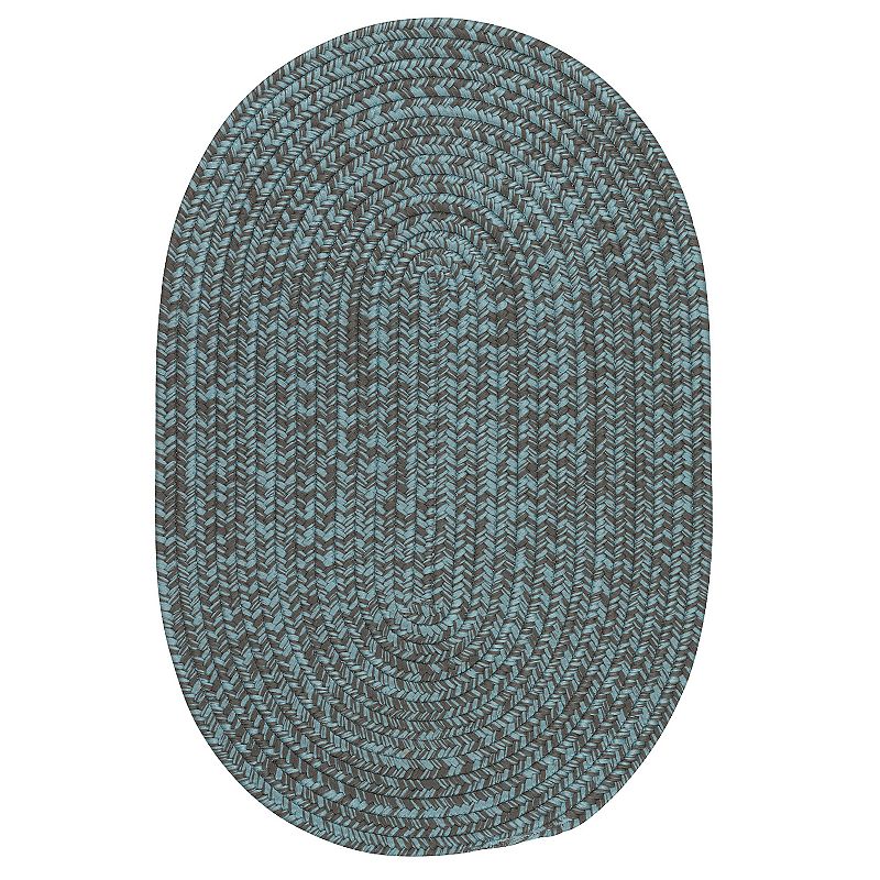 Colonial Mills Laffite Tweed Indoor Outdoor Rug, Blue, 4X7 Ft