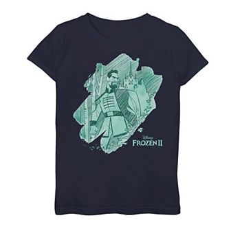 Disney's Frozen 2 Girls 7-16 Lieutenant Mattias Paint Swipe Portrait Graphic Tee