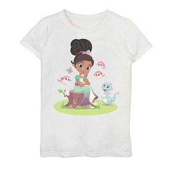 Girls 7-16 Nickelodeon Nella The Princess Knight Animal Portrait Graphic Tee