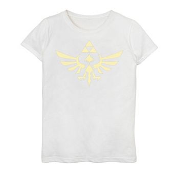 Girls 7-16 Nintendo Legend Of Zelda Blue Royal Crest Graphic Tee