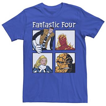 Men's Marvel Fantastic Four Ready To Fight Portrait Panels Tee