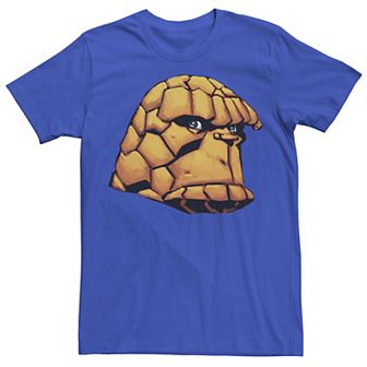 Men's Marvel Fantastic Four The Thing Large Center Chest Face Tee